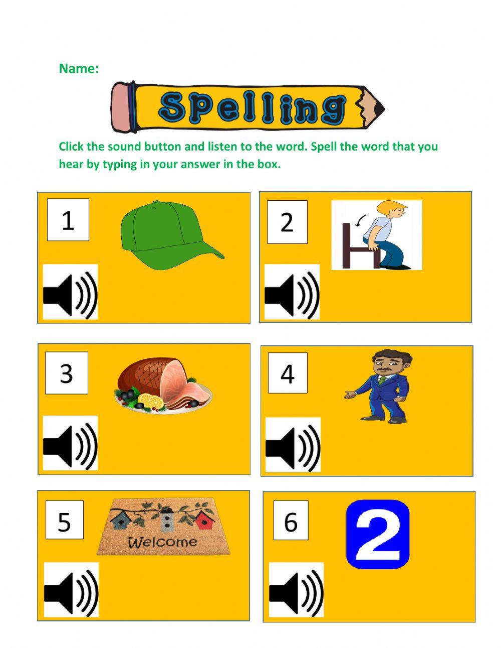 Spelling Words Week 2