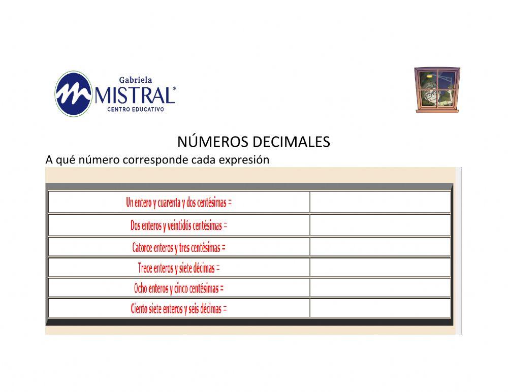 Números decimales