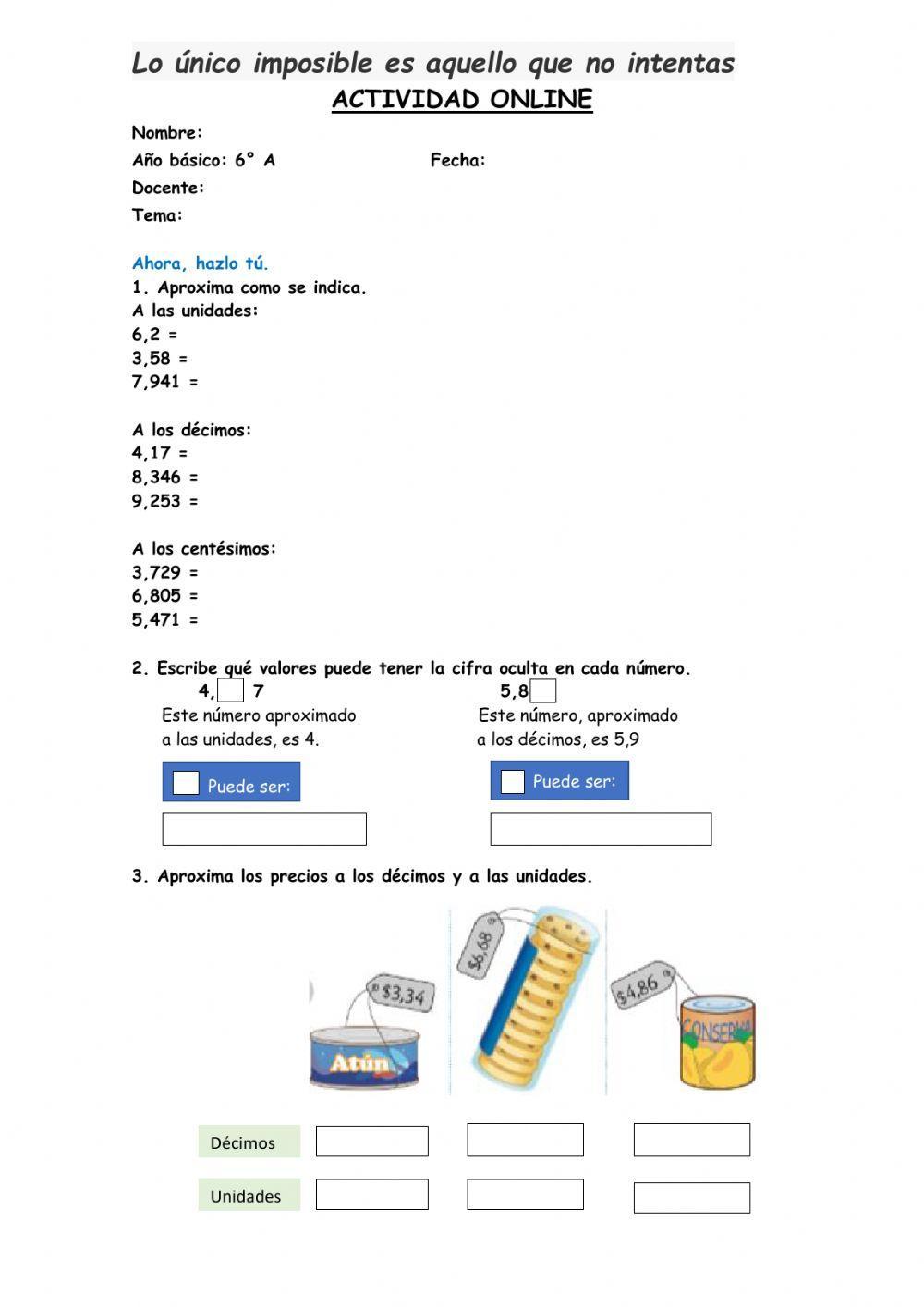 Reglas de redondeo de números naturales