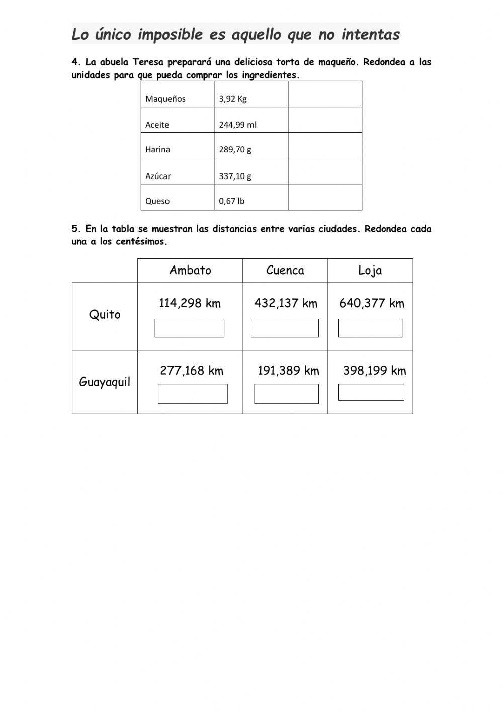 Reglas de redondeo de números naturales