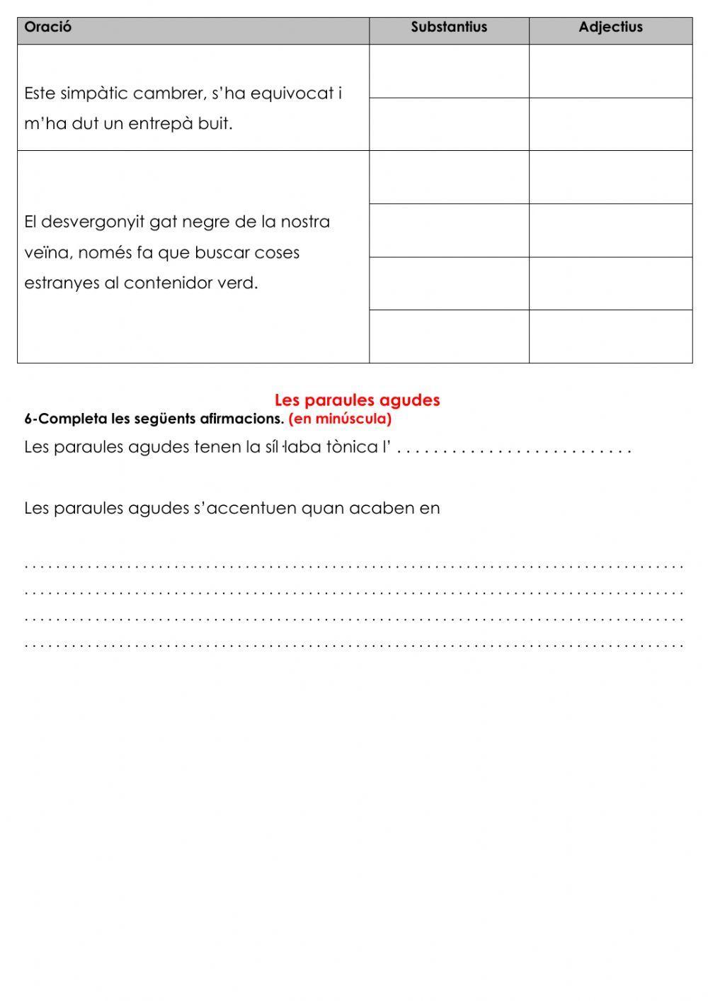 Repàs T5 Valencià (homòfones, adjectius i agudes)