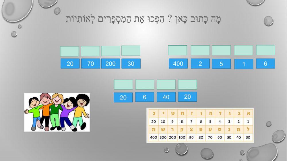 אותיות ומספרים