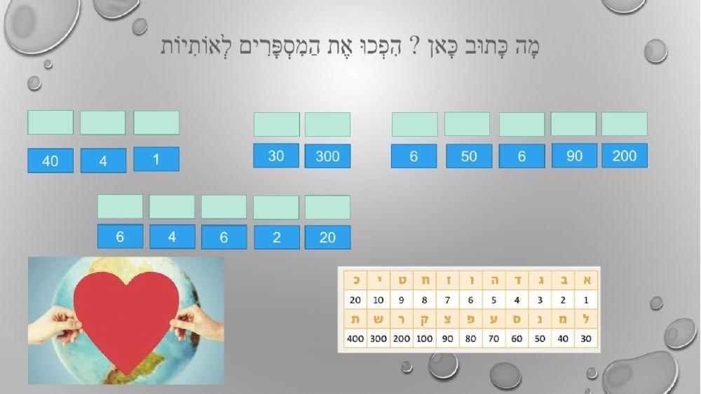 אותיות ומספרים