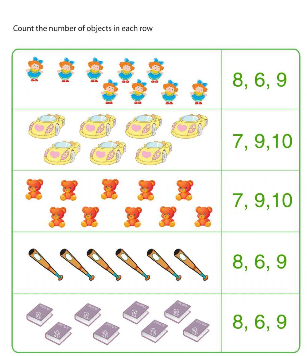 Numbers online exercise for grade 1 | Live Worksheets