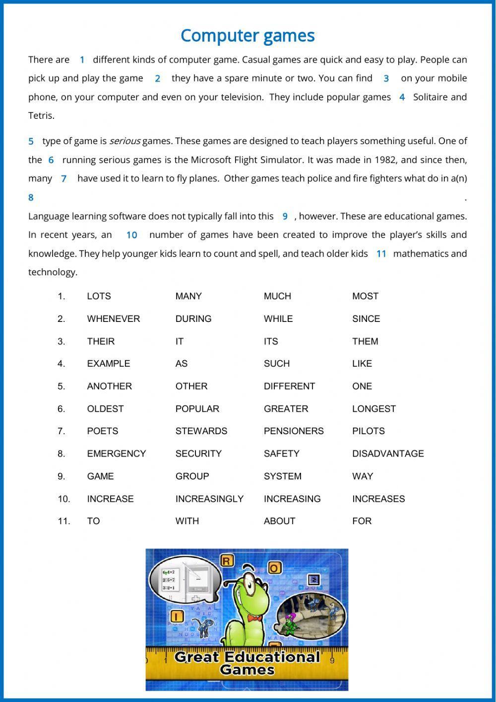 PET for Schools Reading part 5