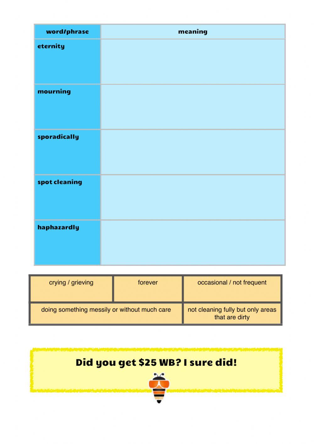 Vocabulary workbook p1 Part i