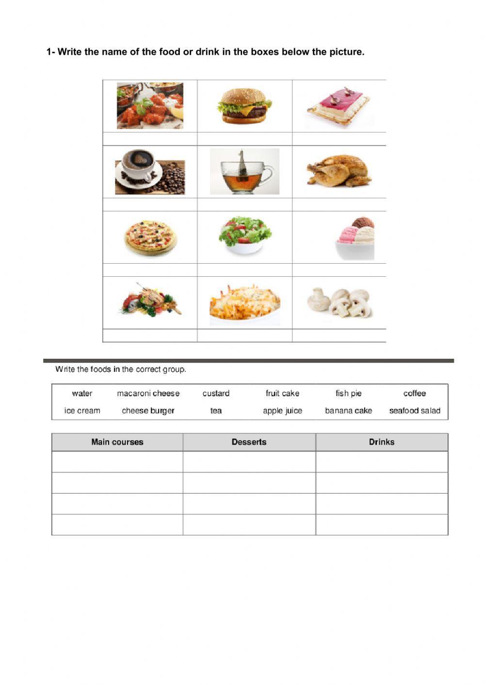 Food. At the restaurant