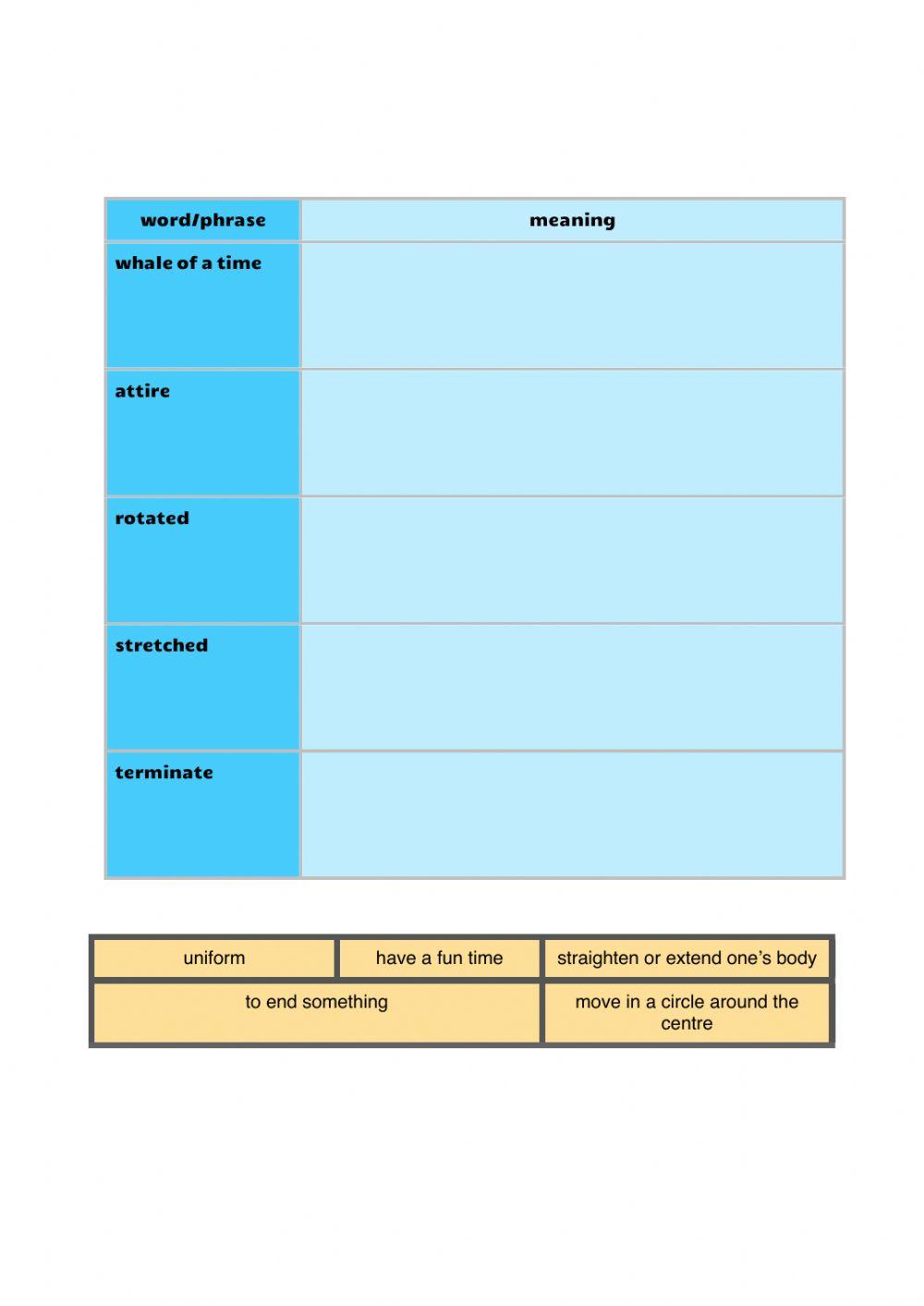 Vocabulary workbook p1 Part K