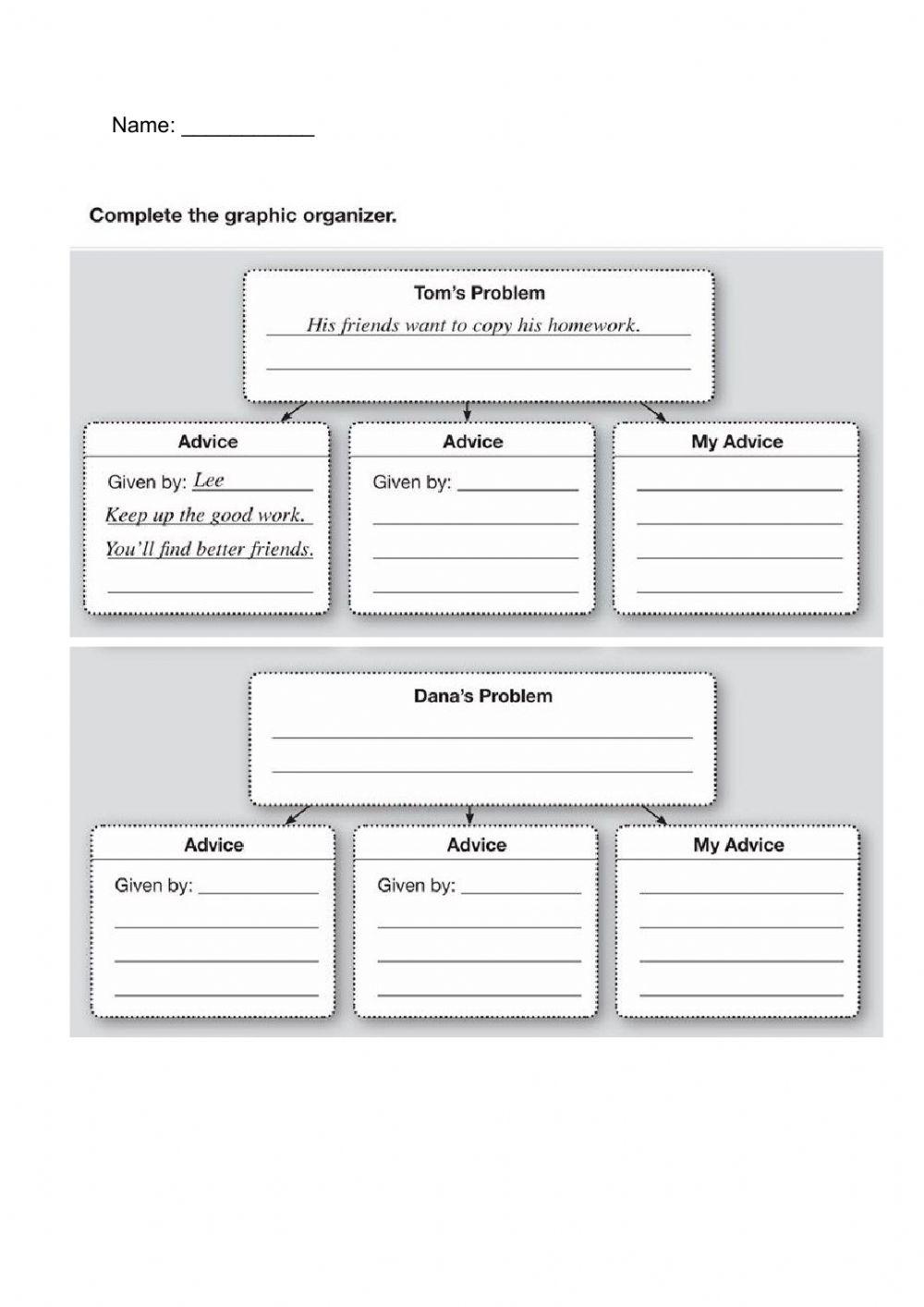 Take Charge - pages 14-15 - Reading comprehension - TeenHelp forum advice