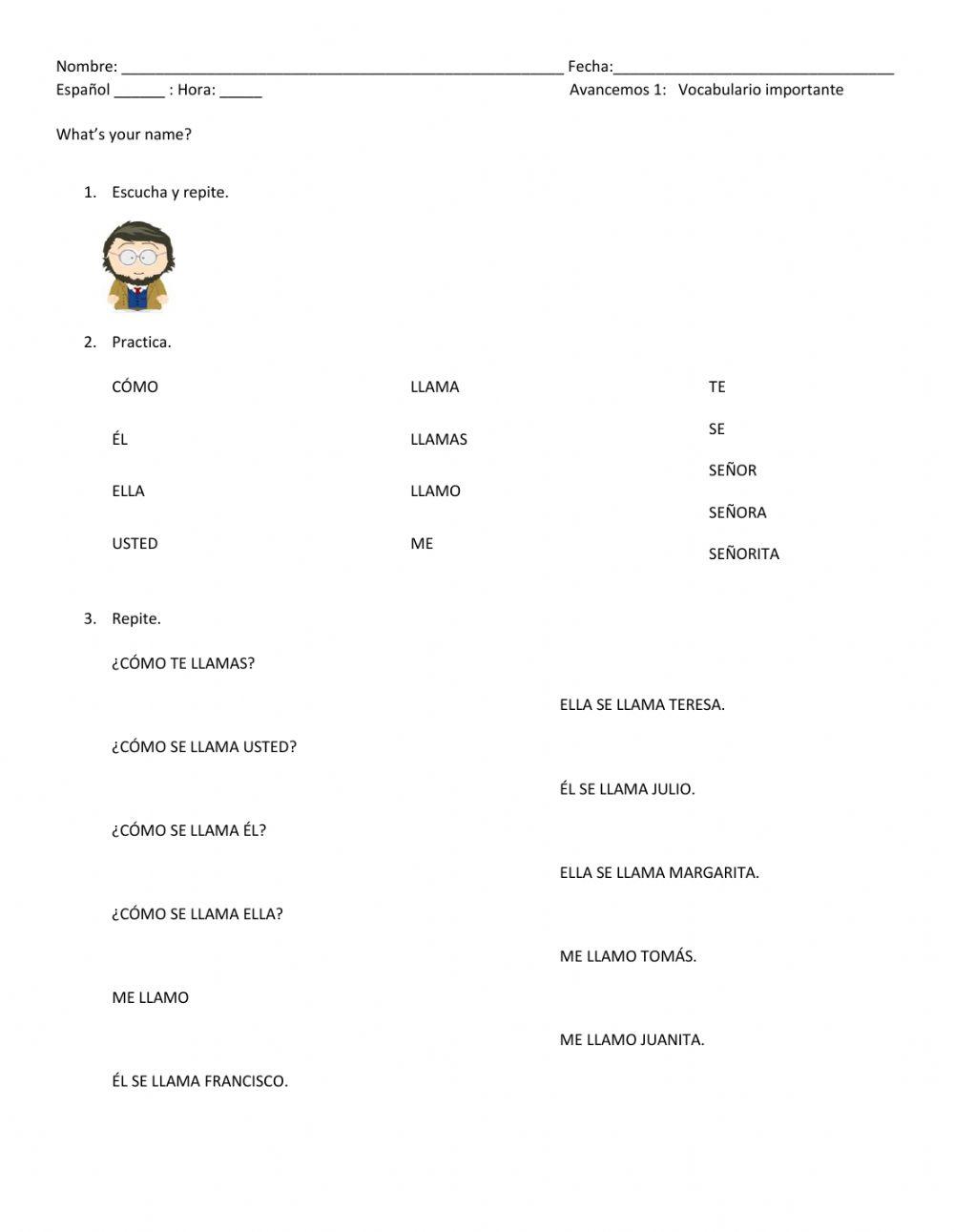 What's your name?  Pronunciation