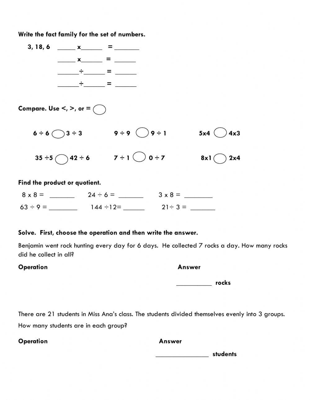 Math quiz Topic 1 worksheet | Live Worksheets