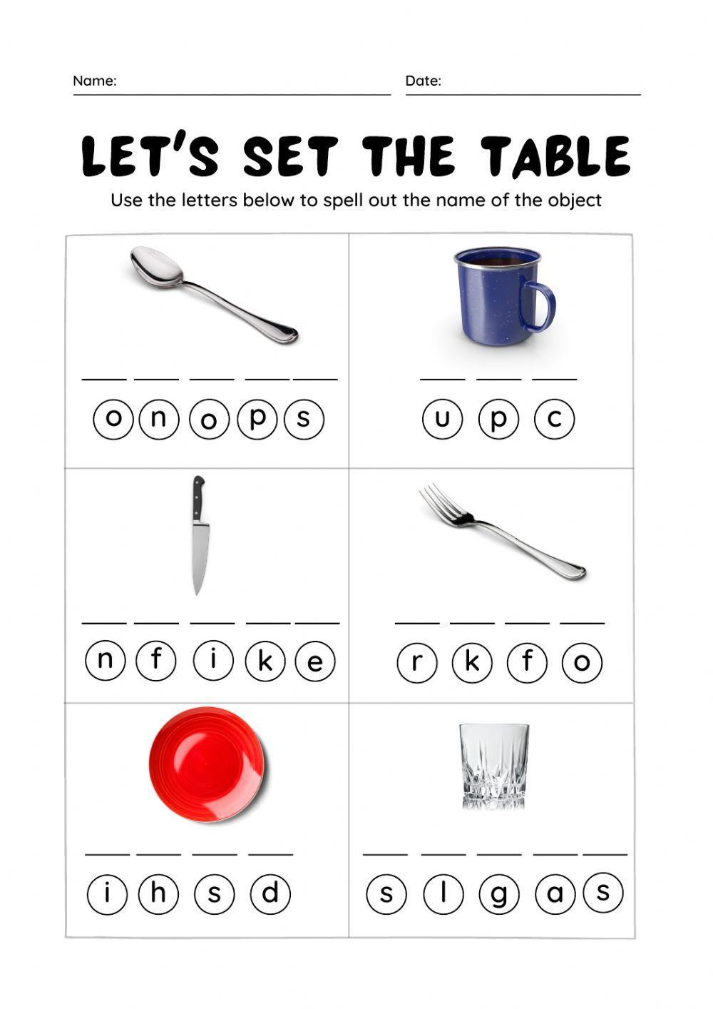 Let's set the table