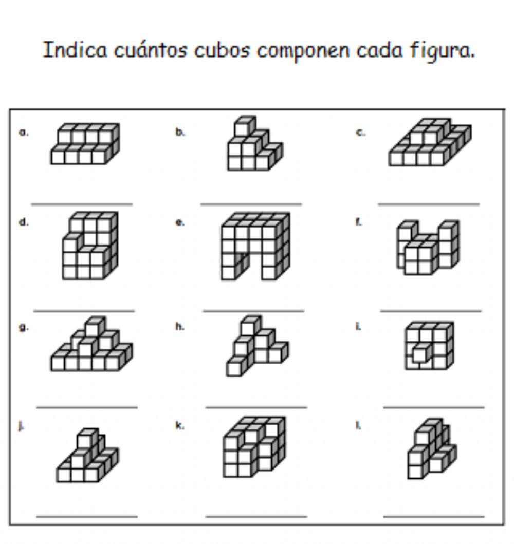 Volúmenes cúbicos.