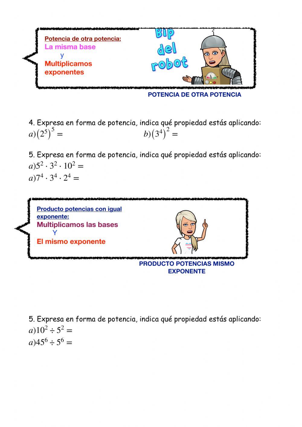 Repaso naturales y potencias