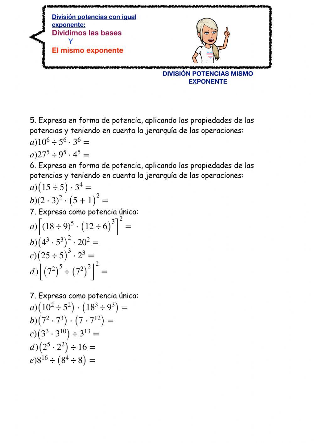 Repaso naturales y potencias