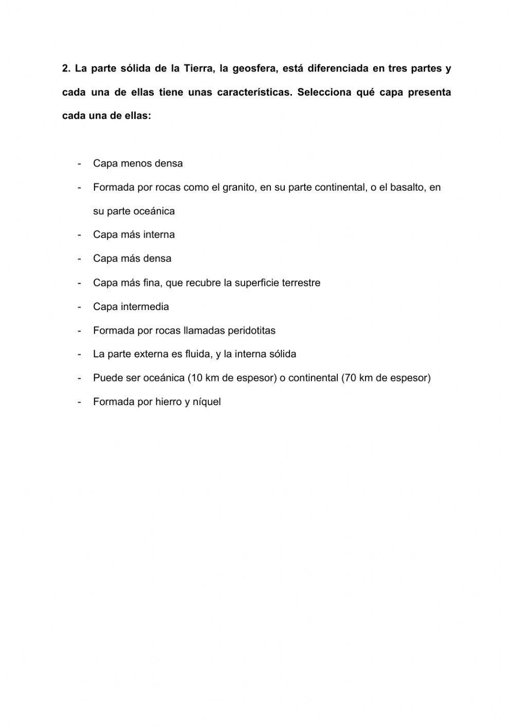 Las capas del interior terrestre