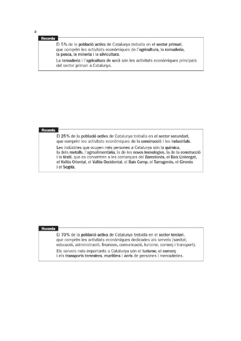 Els sectors econòmics