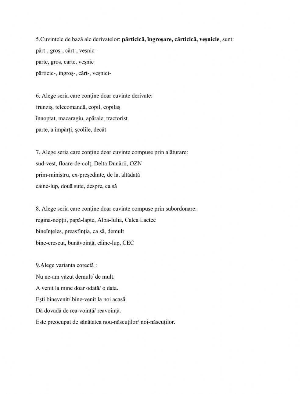 Derivarea. Compunerea