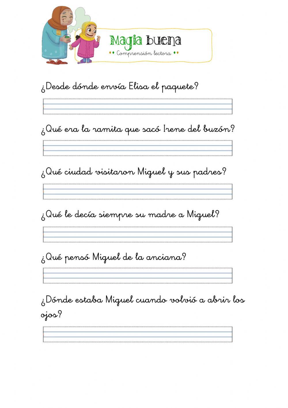 Comprensión lectora T2