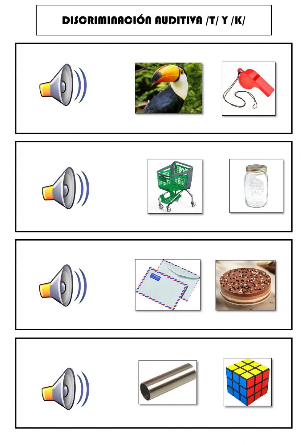 Discriminación auditiva -T- y -K-