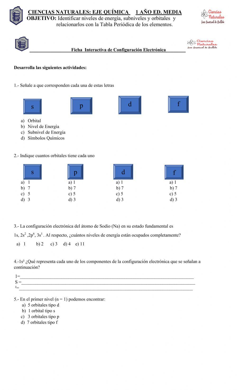 Configuración Electrónica