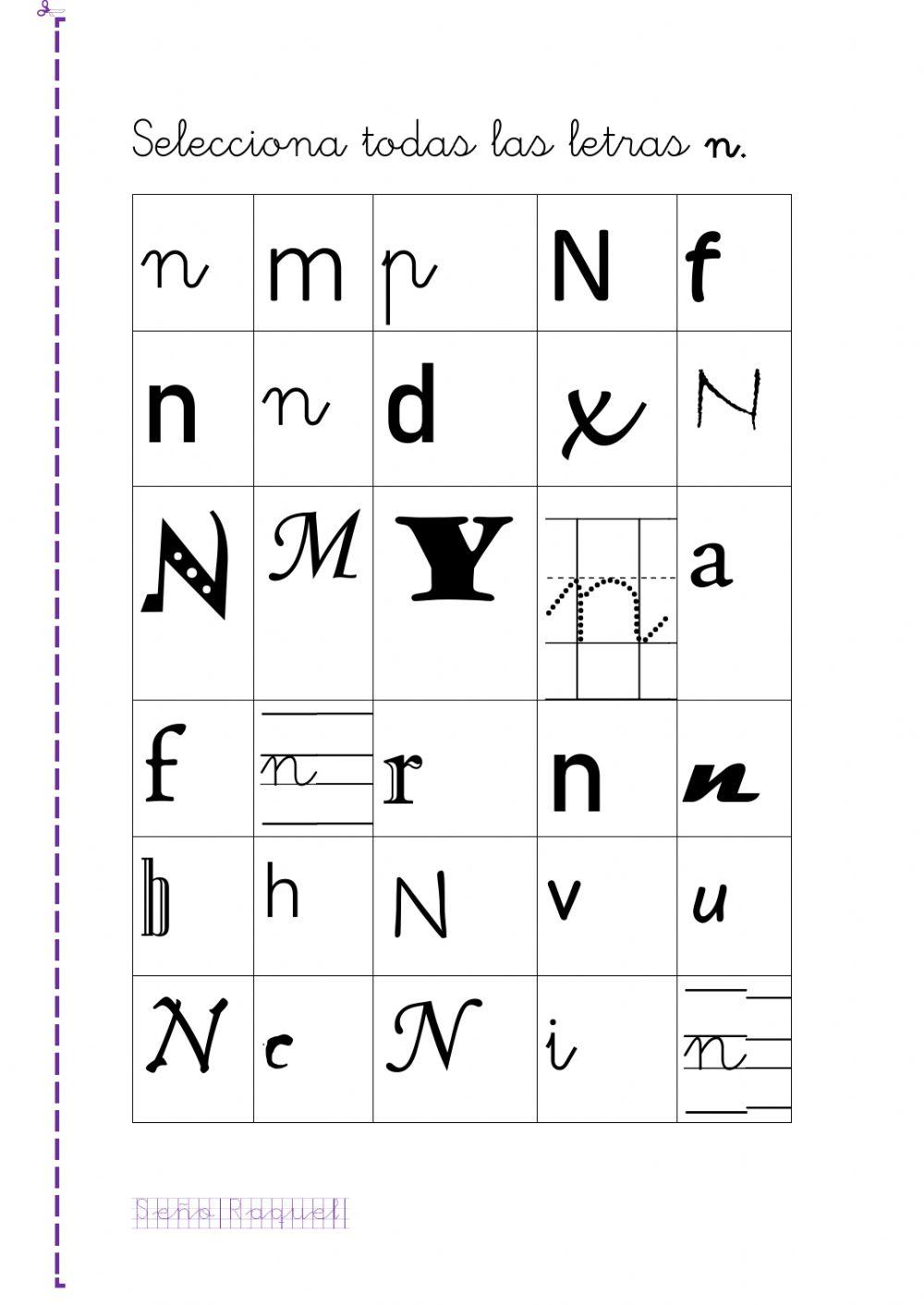 Letra N