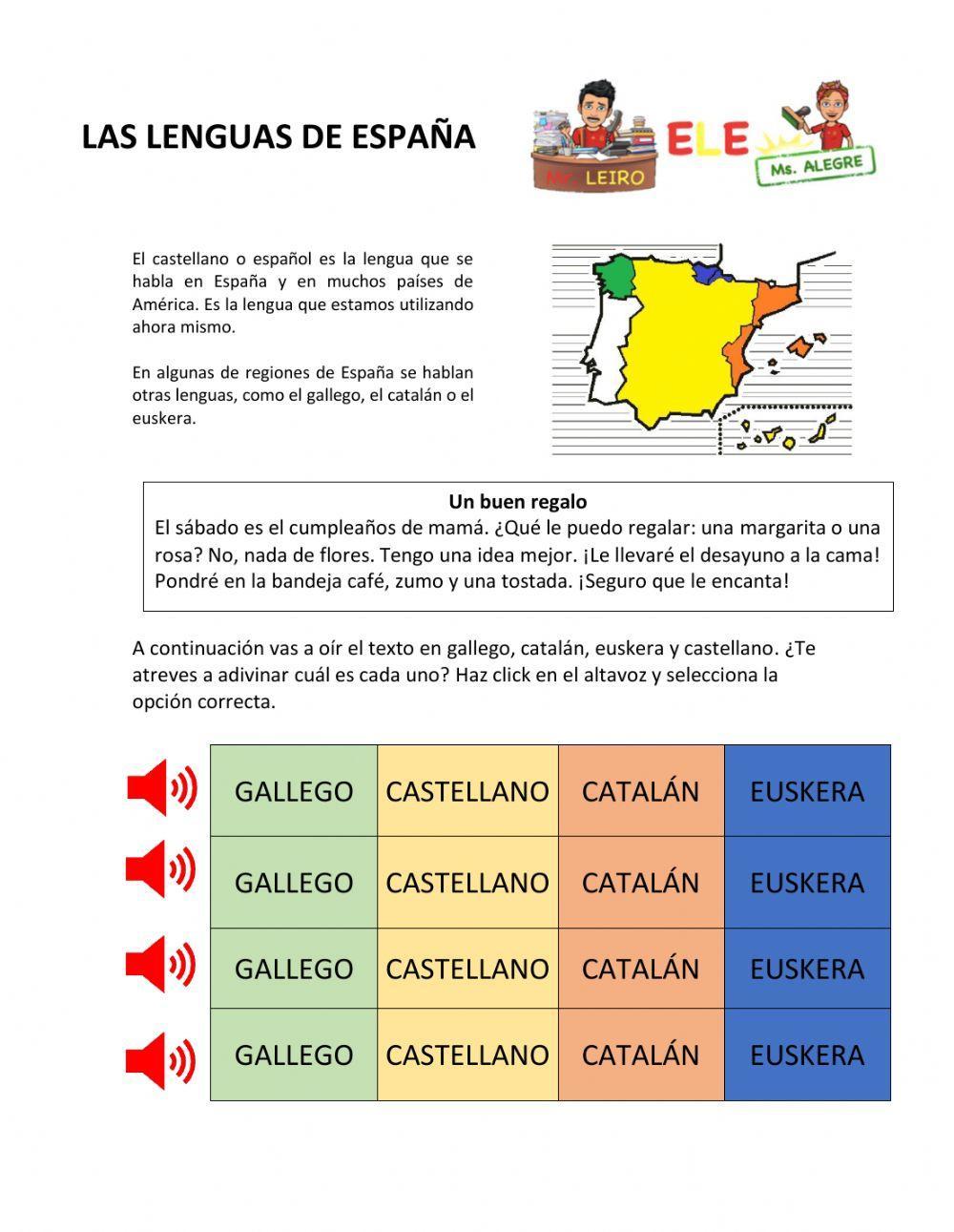 Las lenguas en españa Las lenguas en españa