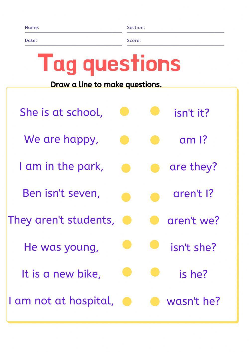 Tag questions