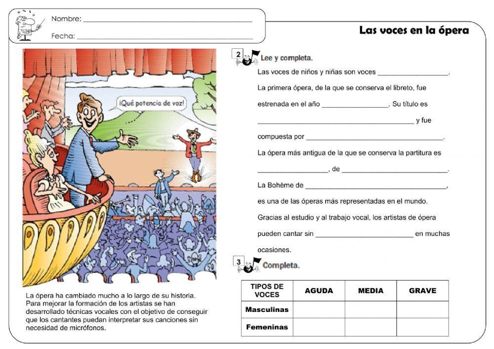 Las voces en la ópera