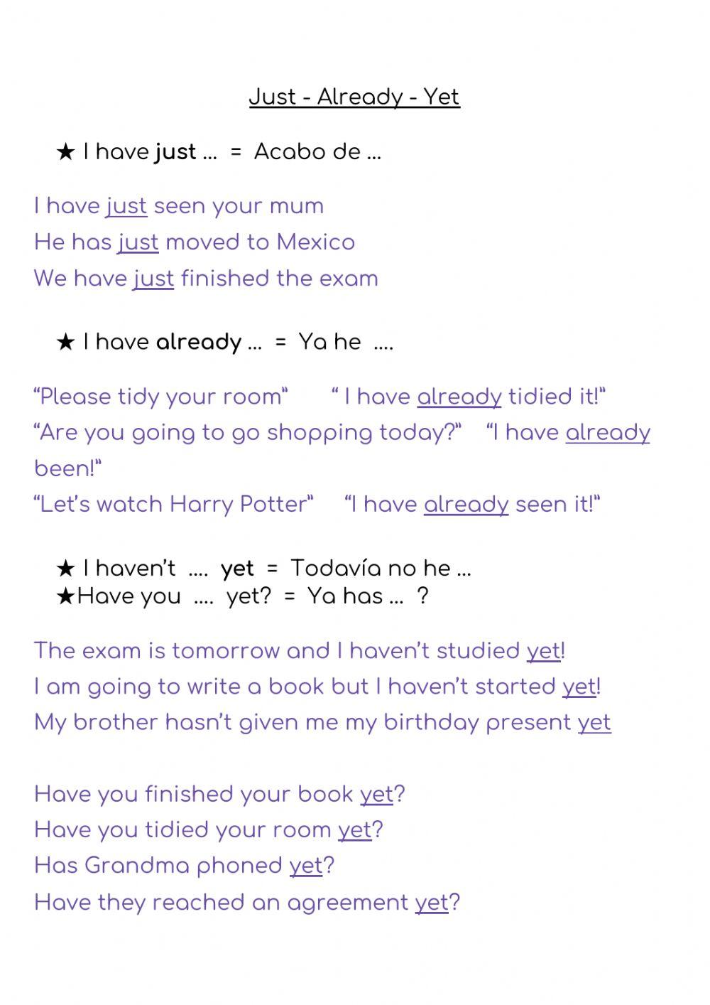 Present perfect Present perfect
