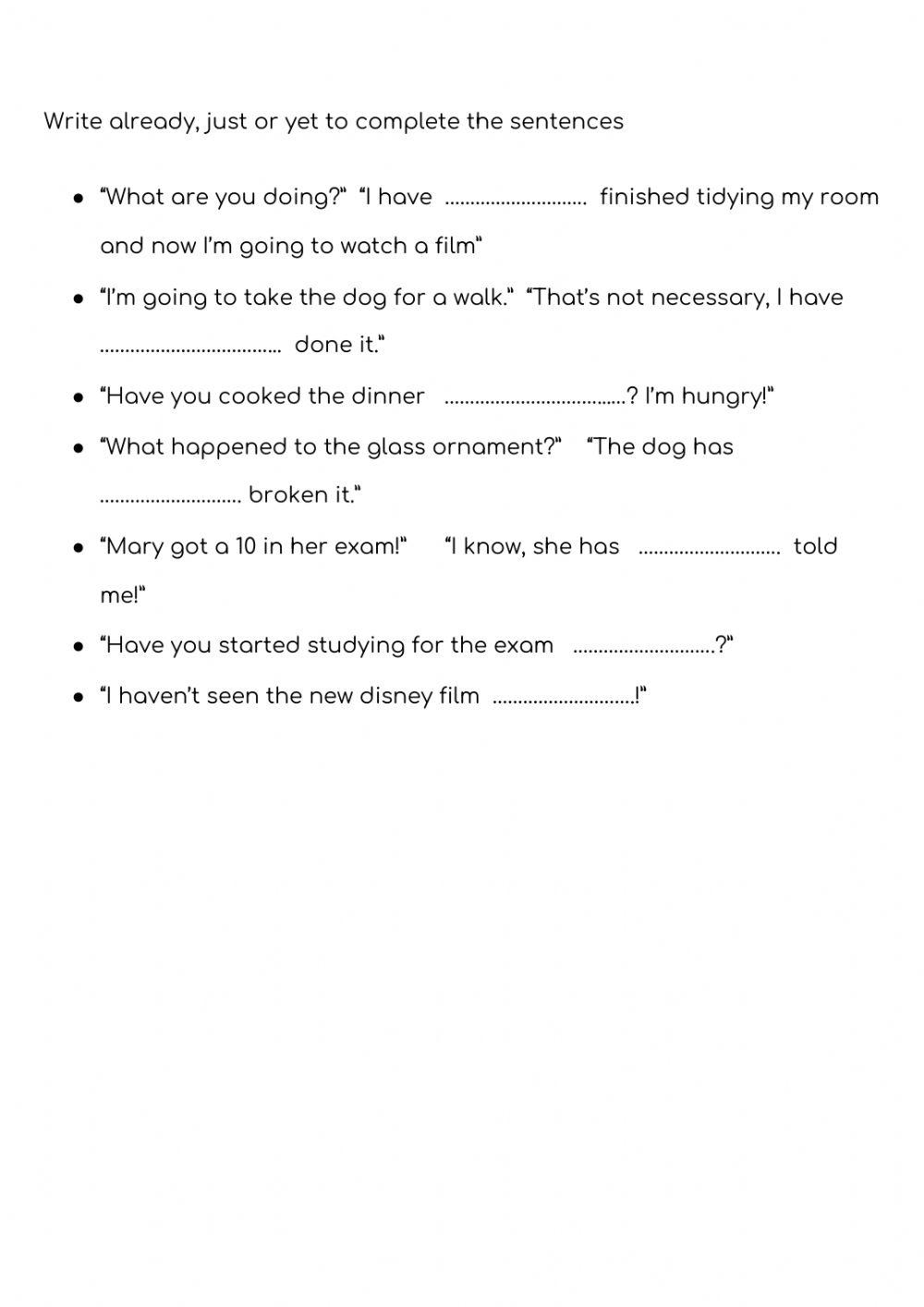 Present perfect Present perfect