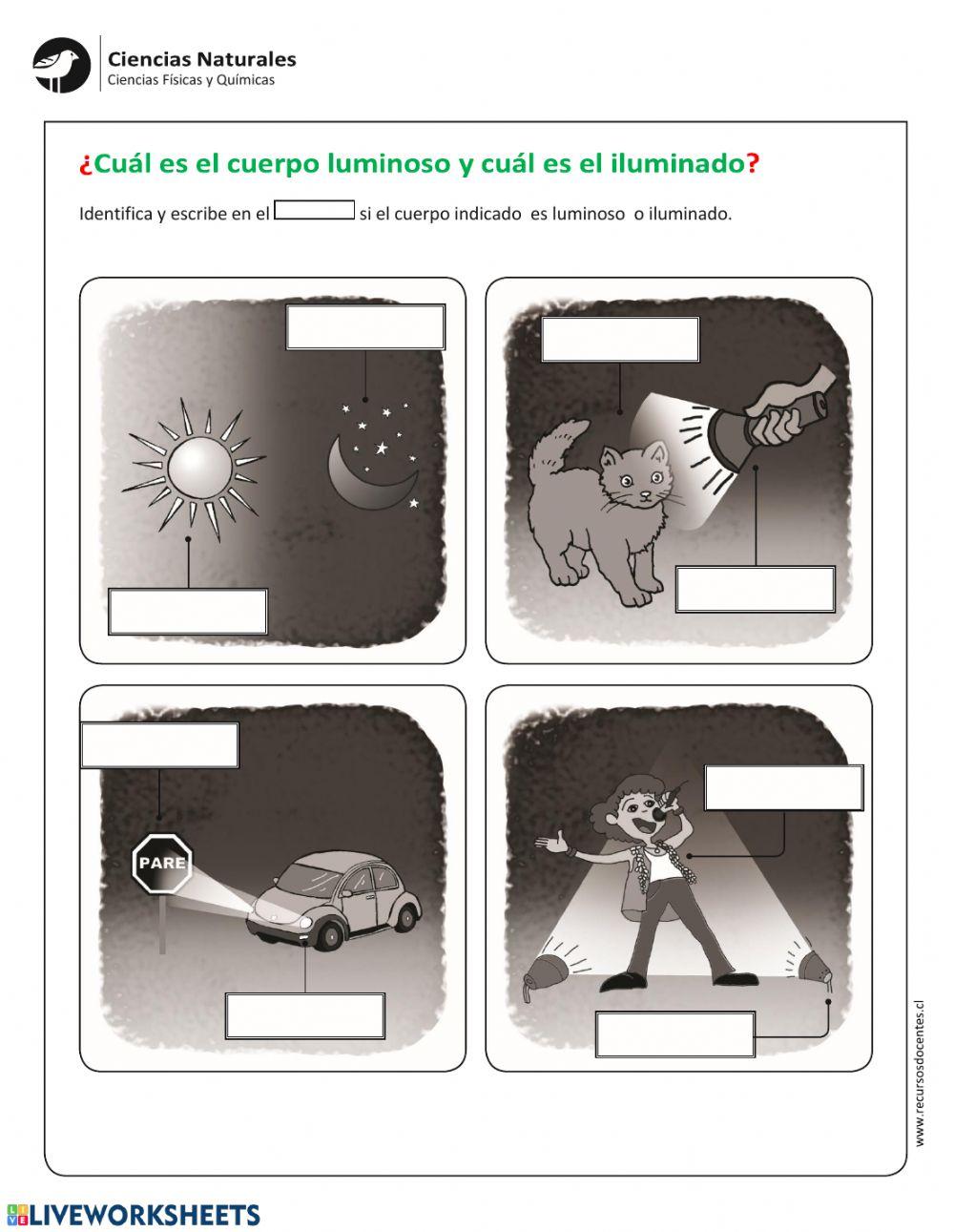 Cuerpos luminosos e iluminados