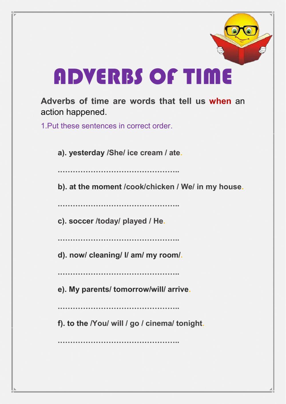 Adverbs of time