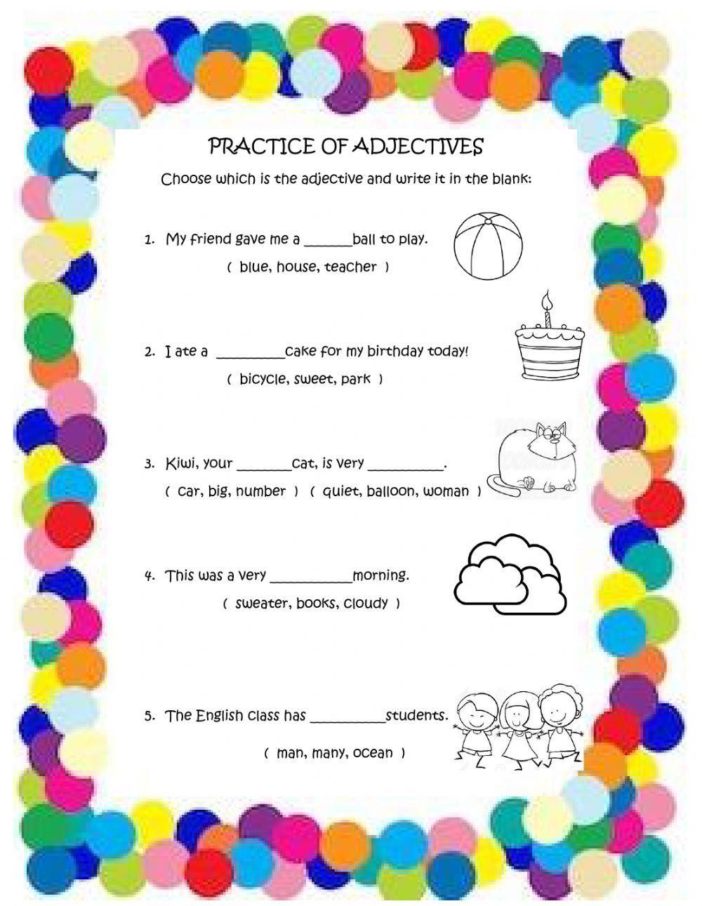 Practice adjectives 1