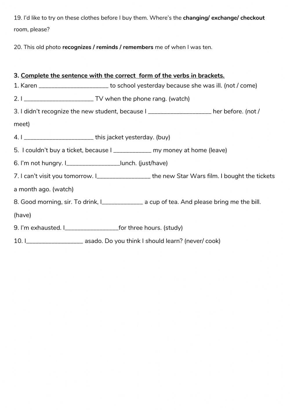 Online lesson 29 - Written Test October