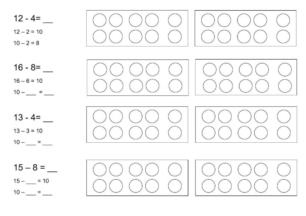 Subtraction with borrowing