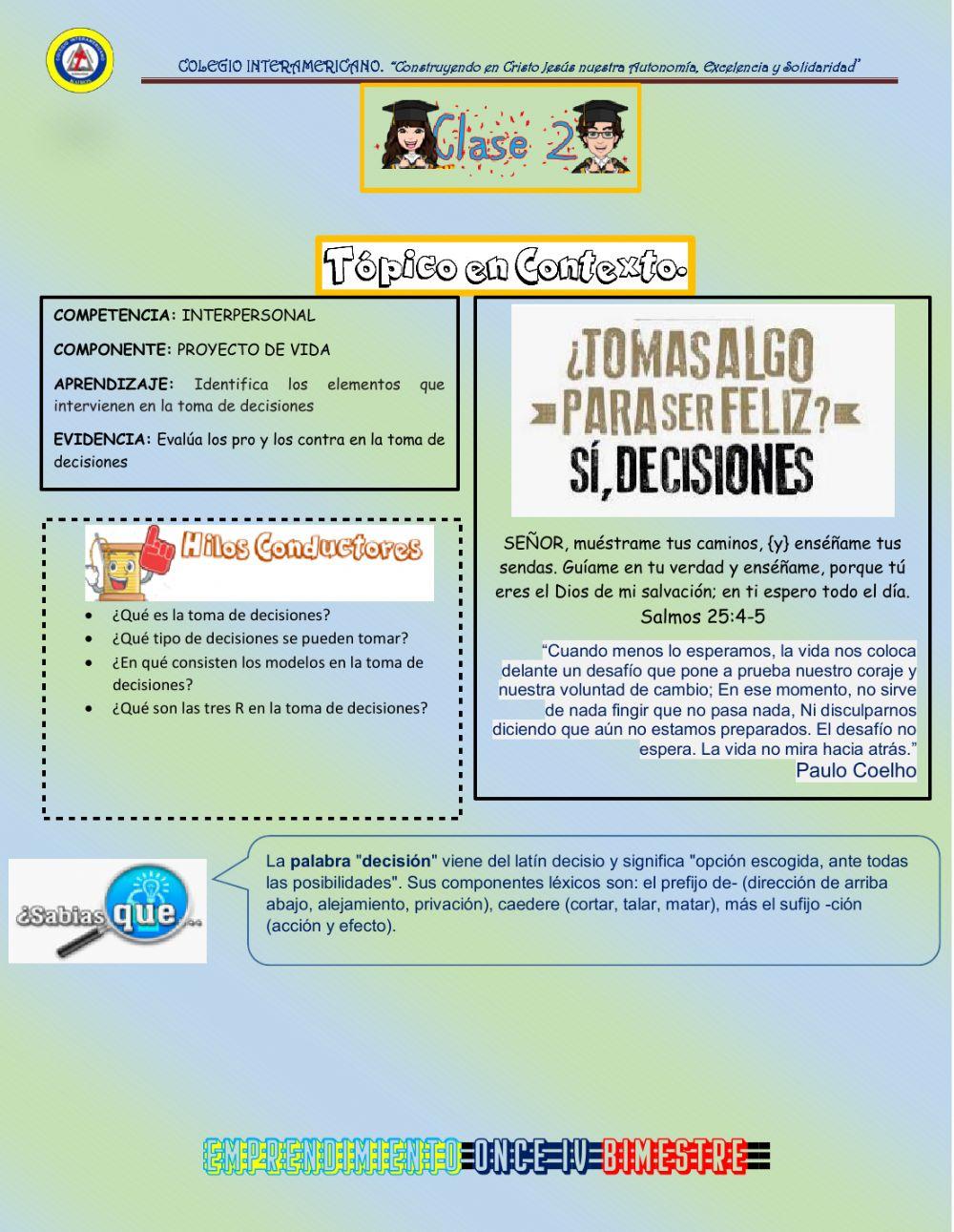 TEMA 2 EMPRENDIMIENTO IV ONCE