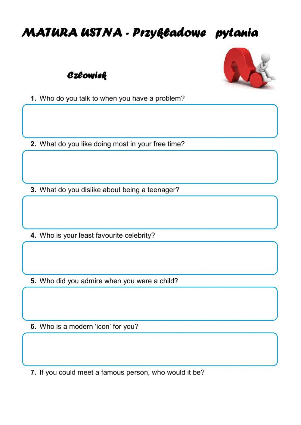Człowiek - pytania