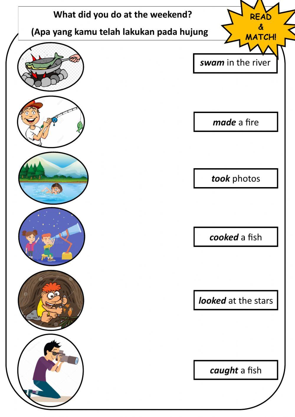 What did you do at the weekend?