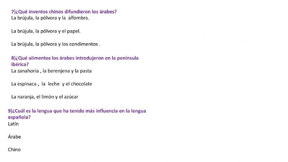 La Herencia Arabe en España