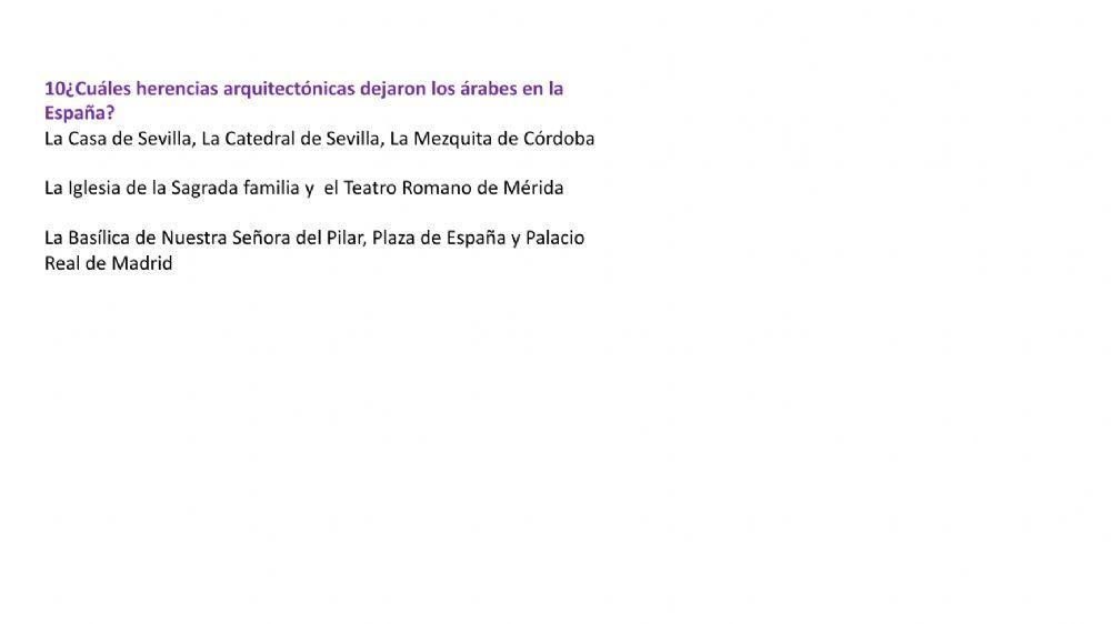 La Herencia Arabe en España