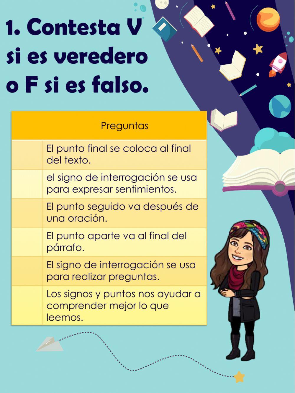 Desafío Interactivo Signos de Puntuación Interrogación y exclamación