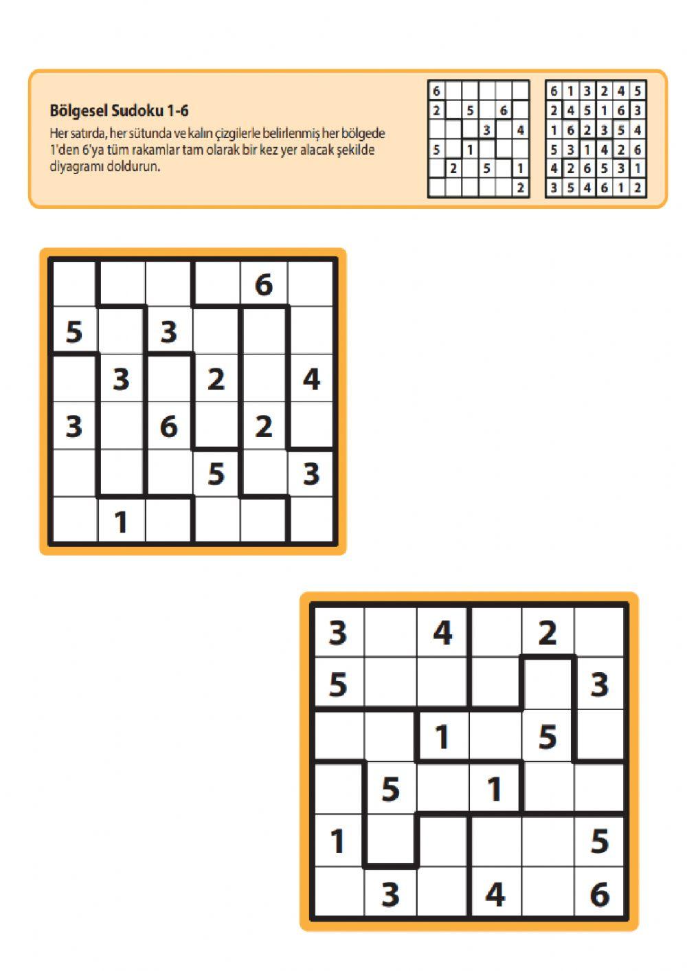 Bölgesel sudoku