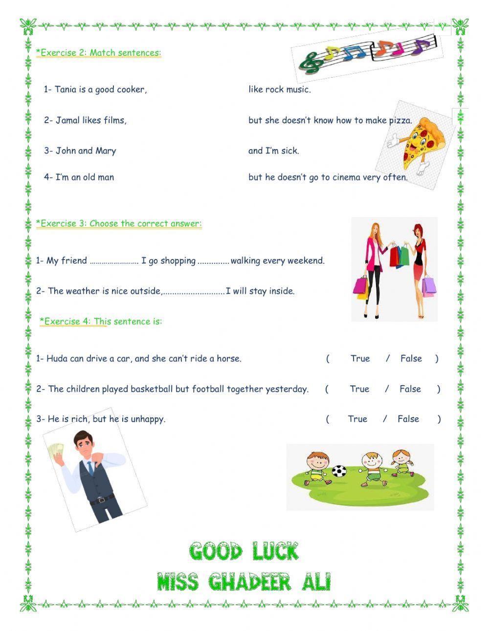 The linking words but-and