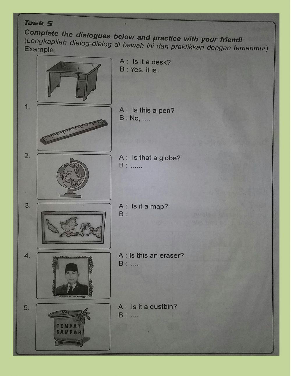Things in the classroom