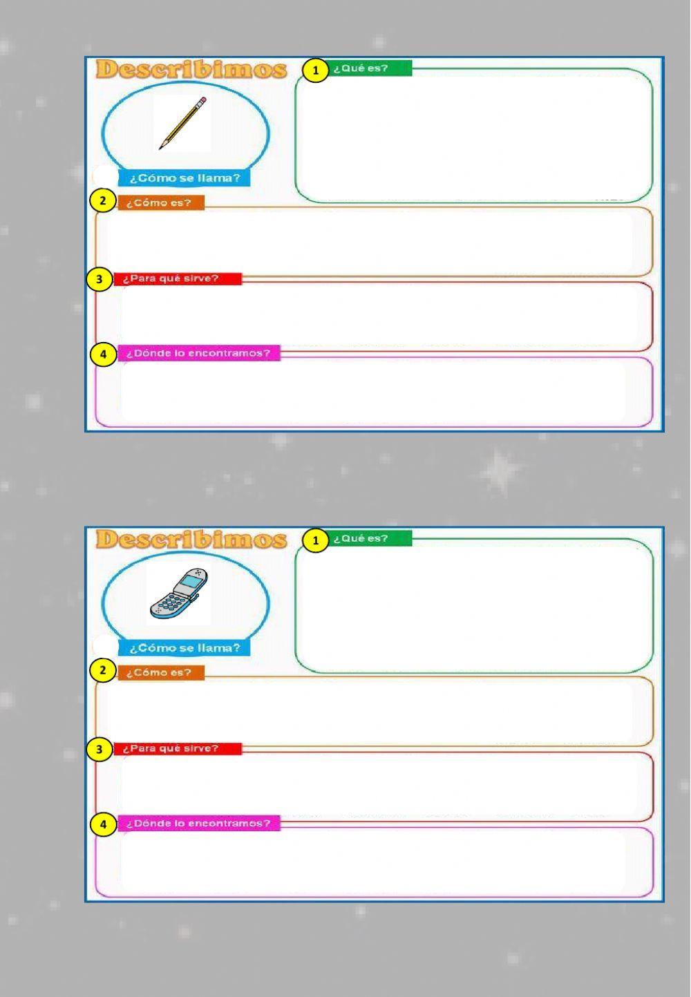 Descripción paso a paso worksheet Live Worksheets