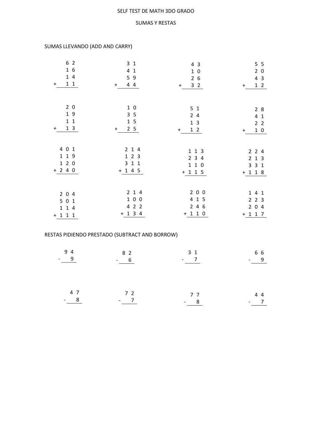 St sumas y restas 3ero