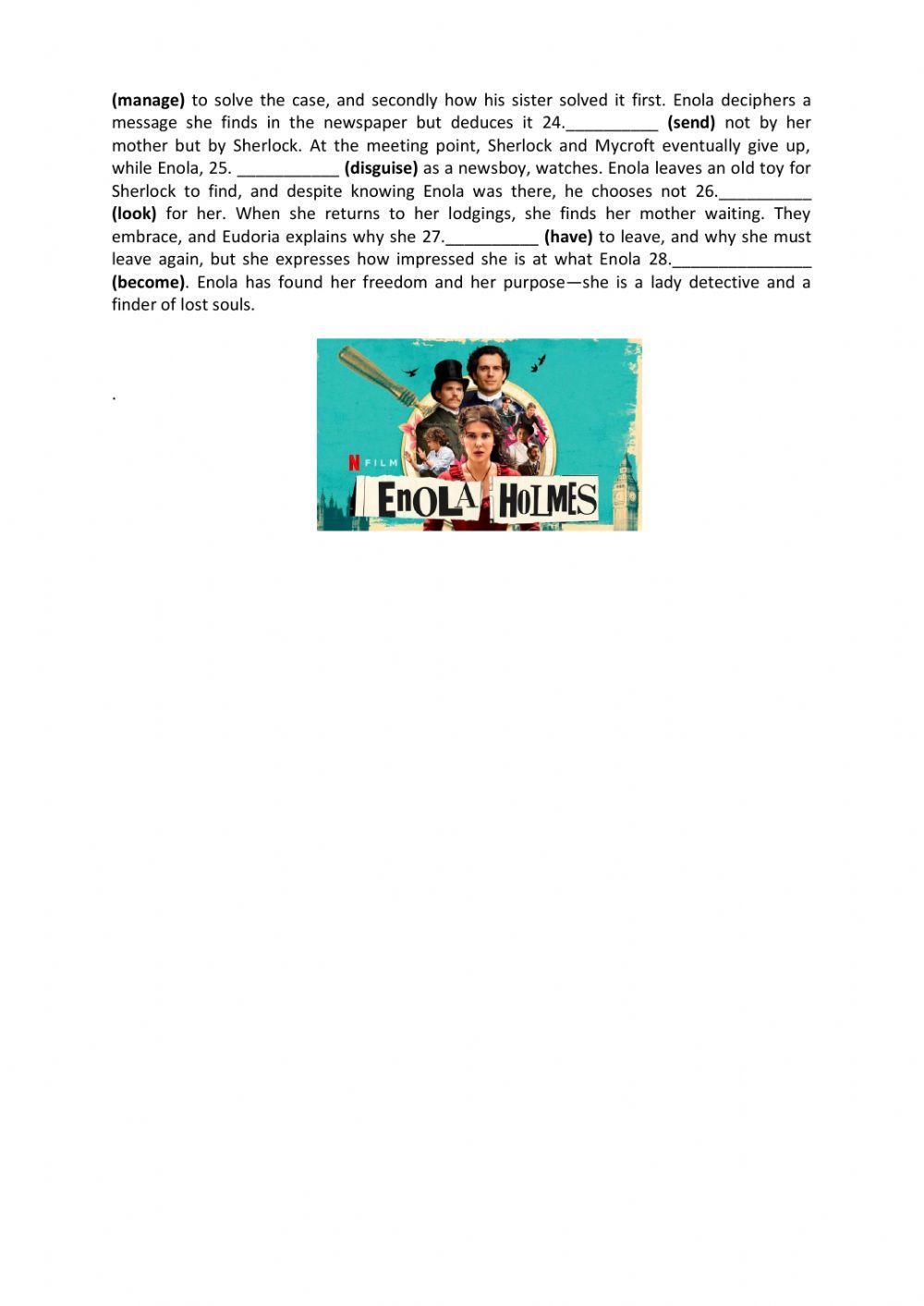 Enola Holmes - Mixed Tenses