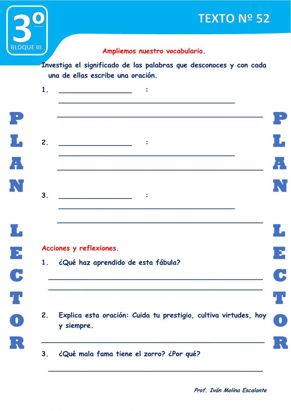 Texto nº 52 el zorro y el condor