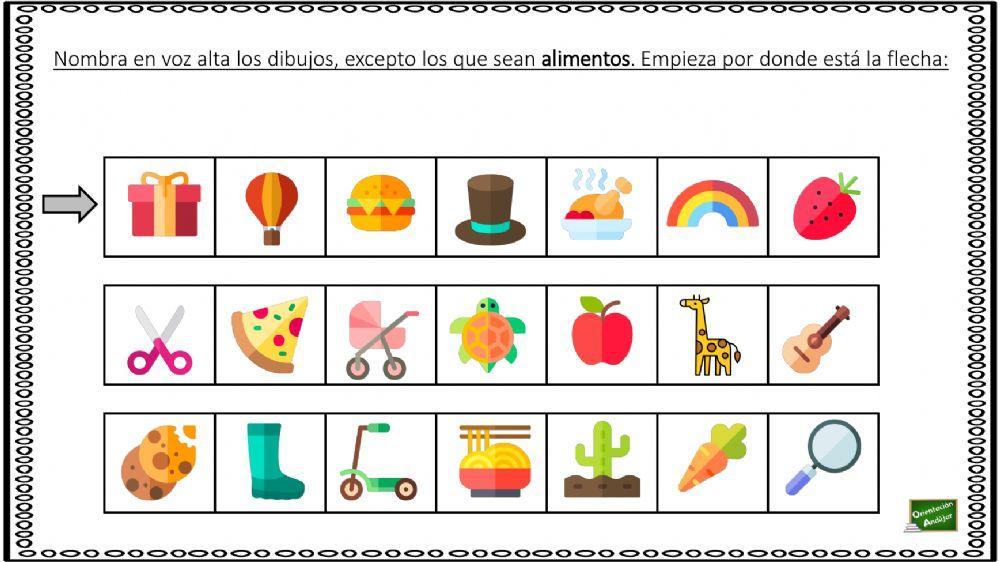 Selecciona las imágenes según la consigna dada.